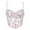 05-White, variant on DJskiyers Women's Floral Bustier Corsets Boned Push up Shaper Retro Belted Cami Tops Cute Lace Trim Corset Tops