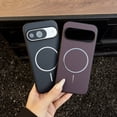 thumbnail image 4 of TECH CIRCLE for Google Pixel 7A Magnetic Case, Compatible with MagSafe Carbon Fiber Slim Thin Lightweight Aramid Fiber PC Back Anti Scratch Drop Protection Rugged Shockproof Cover,Purple, 4 of 8