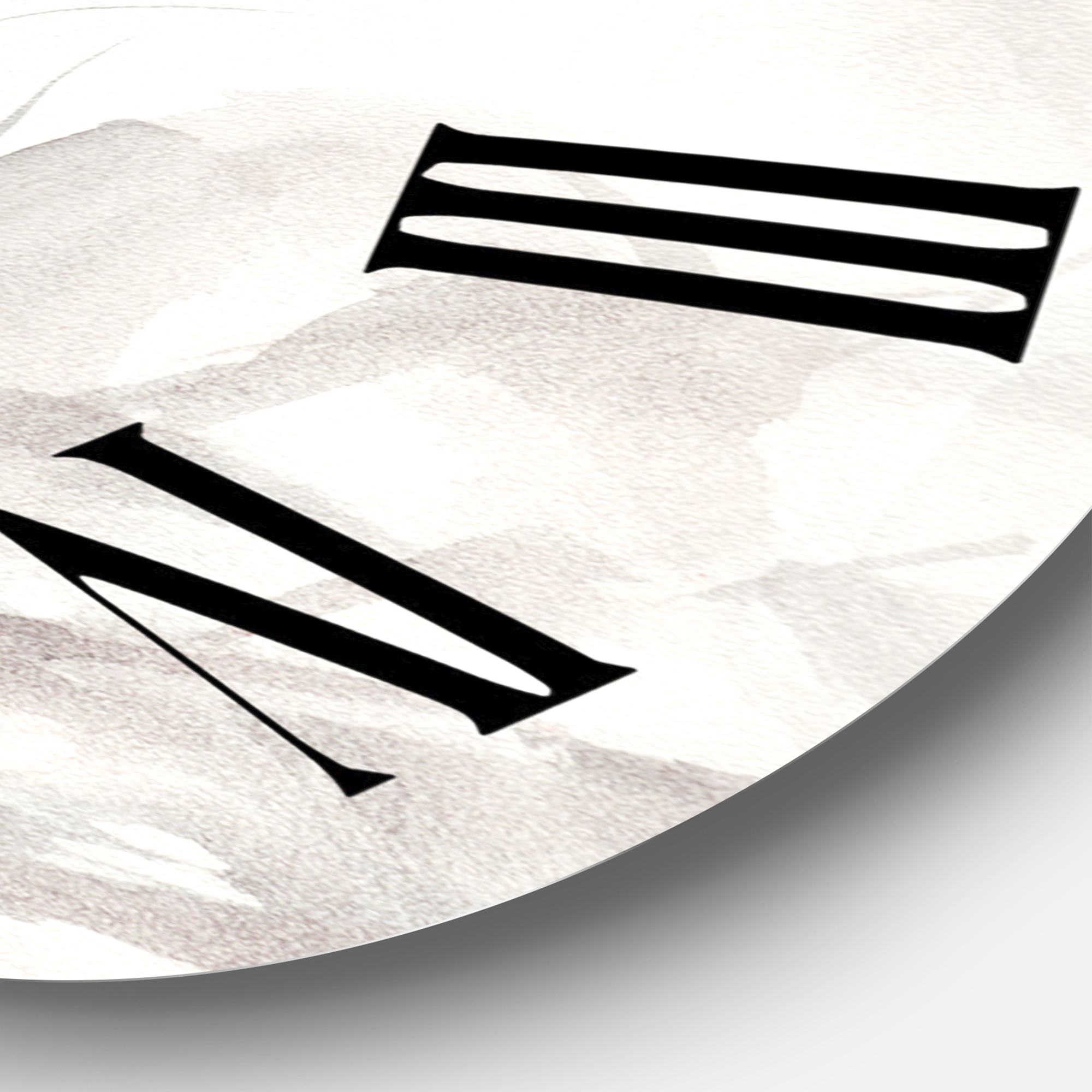 Designart 1 in Quartz Coastal Wall Clock