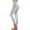 Gray plus size leggings for women a1, variant on Cagogo Women Plus Size High Waisted Stretch Leggings Solid Casual Workout Yoga Athletic Long Pants Lounge Running Tights, Gray S