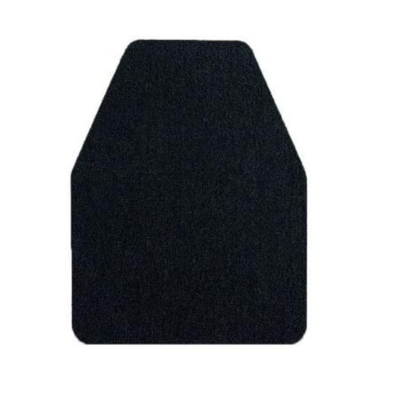 RENACLIPY Black Urinal Mat with -Resistant Backing and Cut Pile Design for Enhanced Bathroom Hygiene