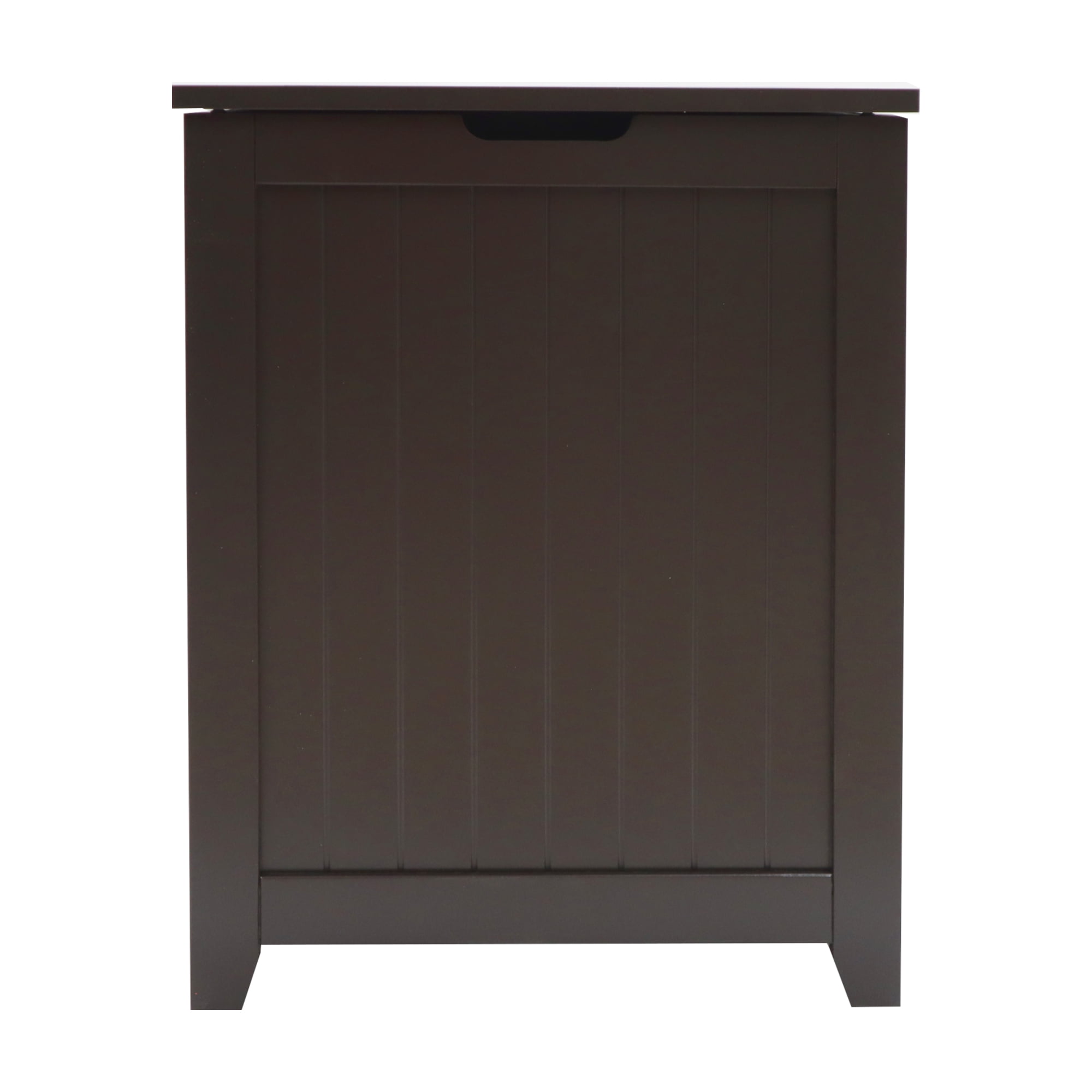 Redmon Contemporary Country Collection Plastic Laundry Hamper, Brown