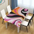 thumbnail image 3 of Yayeee Tablecloths for Rectangular Tables 54 x 54 inch Party Table Cover, Swirling Circles, 3 of 6