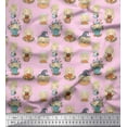 thumbnail image 1 of Soimoi polyester Crepe Fabric Cute Girl Kids Print Fabric by the Yard 52 Inch Wide, 1 of 3