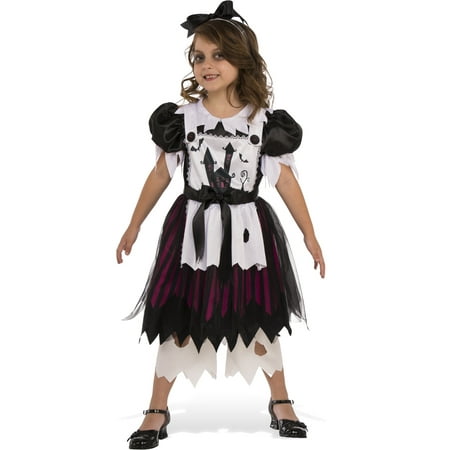 Little Broken Doll Girls Witch Ghost Child Halloween Costume