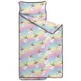 thumbnail image 2 of Unicorn and Bow Pink Pattern Teens Toddler Nap Mat with Pillow, Sleeping Mat Bag for Preschool Daycare 59"x22", 2 of 6