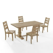 Crosley Furniture Joanna 5 Piece Modern Wood Dining Set in Rustic Brown