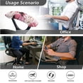 thumbnail image 4 of HELLHERO Butterfly Rose Print Office Chair Cover Set Anti Scratch, Office Chair Armrest Slipcover, Swivel Chairs Slipcovers for Pets, Home Decor, Pink, 4 of 6