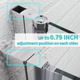 thumbnail image 2 of Sunny Shower 36" W x 72" H Bi-Fold Hinged Frameless Shower Doors in Chrome Finish, 2 of 7