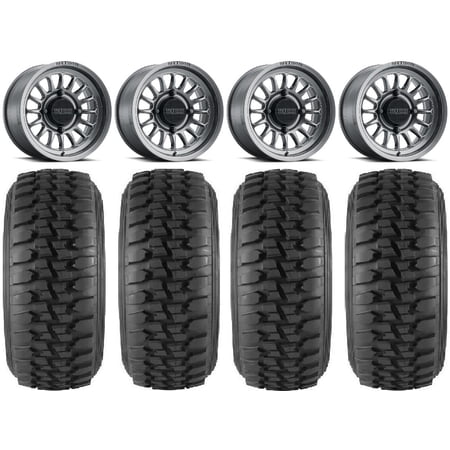 Method 411 15 Ti (5+2) Wheels 32 Desert Series Tires Can-Am Maverick X3 / Honda Pioneer 1000 / Talon