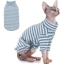 UOSIA Cat Clothes, Stretchy Cat Shirt, Cat Sweater with Sleeves, Sphynx Cat Clothes