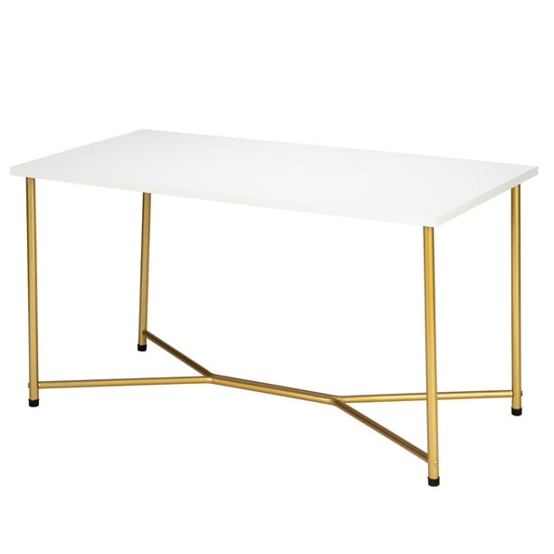 Artisasset Single Layer 1 5cm Thick Mdf White Waterproof Square Tabletop Golden Table Legs Iron Coffee Com Artisasset Single Layer 1 5cm Thick Mdf, How Thick Do Table Legs Need To Be