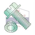 thumbnail image 2 of 1/4-20 x 3/4" Machine Screws | Slotted | Hex Washers Head | Steel | Zinc Green | Serrated (Quantity: 2500), 2 of 3