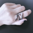 thumbnail image 4 of Vintage ajustable pulpo vintage anillo acero inoxidable estilo punk joyería uno S, 4 of 4