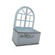 thumbnail image 4 of Maceta de pared de metal elegante, soporte para flores, maceta decorativa de hierro creativa para Azul, 4 of 9