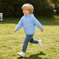 thumbnail image 7 of Enjoytime Boys Hooded Zip Up Lightweight Windbreaker Solid Color Thin Casual Outerwear with Pocket, 7 of 7