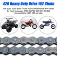thumbnail image 2 of Cadena YOXUFA 420 102 eslabones para CRF50 XR50 PW80 SSR Tao Tao, 2 of 9