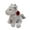 Gray, variant on Valentines Horse, 10Inch Cute Horse Stuffed Animals with Rose Kawaii Valentines Stuffed Animal Horse Plush, Valentine’s Day Gift for Girlfriend Boyfriend Kids(White)