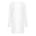 thumbnail image 5 of Meichang Sheer Cardigans for Women Summer Light Weight Long Sleeve Kimono Cardigan Open Front Chiffon Cover Ups Casual Resort Wear with Pockets, 5 of 7