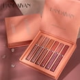 thumbnail image 5 of 6Pcs/Box Makeup Lipstick Liquid Set Velvet Matte Gloss Lip Red Lipstick Nude Women Long Lasting Waterproof Beauty Cosmetic Kit, 5 of 5
