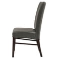 thumbnail image 6 of Pemberly Row Modern 19.5" Bonded Leather Chair in Gray (Set of 2), 6 of 8