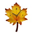 thumbnail image 1 of Wall Clock Battery Operated Maple Leaf Shape Wall Clock Living Room Dining Room Decoration Mute Wall Clock Natural Wall Clock Bookmark Timer Light Temperature Gauge Digital Large Digital Timer Workout, 1 of 4