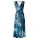thumbnail image 3 of Vestido Corto de Verano de Moda sin Mangas con Cuello en V Impreso Vestido Casual Grande Del Doblado para Diario, 3 of 5