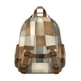 thumbnail image 3 of Brown and Grey Abstract Art Artwork Backpack for School,Cute School Bag,Schoolbag with Adjustable Shoulder Straps & Padded Back,15.25"x11.5"x5.25", 3 of 6