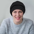 thumbnail image 6 of 2 Pack Cotton Slouchy Beanie Fashion Hats Soft Lightweight Running Beanie Chemo Lightweight Headwear Skull Cap Chemo Cap Night Sleeping Cap for Women and Men, 6 of 6
