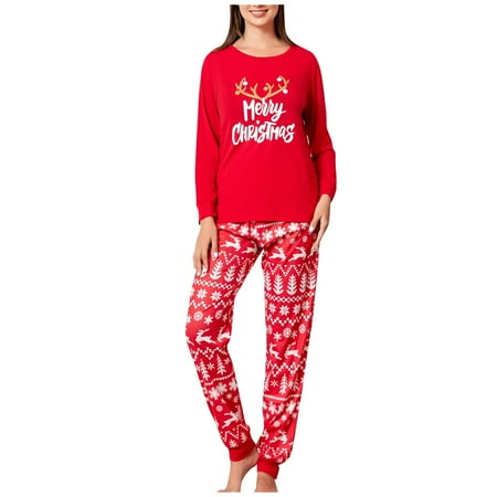 

DNDKILG Matching Christmas Pjs for Couples Matching Pjs for Family Women L