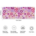 thumbnail image 3 of Lightpink Daisy Flower Purple Blooms Pattern Bathroom Rugs Mat,Non Slip Microfiber Bathroom Rug,Rubber Backing,Soft Bathroom Mats for Bathroom Floor,Tub and Shower,47x17in(120x43cm), 3 of 5