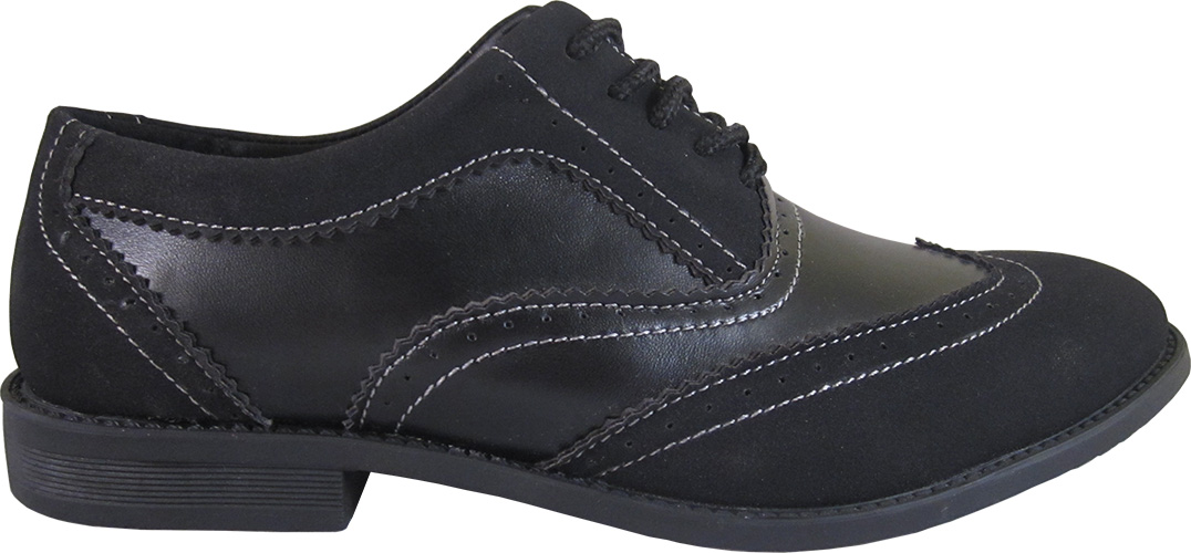 Rocus Eddie Men's Black Wingtip Oxford Dress Shoes Male Adult 8.5M - image 5 of 6