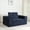 Dark Blue, variant on Modern Sofas Compression Human Dog Sofa Bed for Adult & Pets,Modern Floor Couch With Pillow for Living Room Bedroom,Corduroy Fabric,No Assembly Required, Black,Fabric Sofas