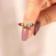 thumbnail image 3 of Anillos Fidget Para La Ansiedad Para Las Mujeresunti-ansiedad Spinner De Acero Inoxidable Cuenta Ajustable Esmalte Colorido Estético Lindo Delicado Anillos De Moda Para Adolescente Gi, 3 of 5