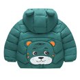 thumbnail image 3 of Abcomgle Toddler Girl Winter Coat 3t Lightweight Puffer Padded Infant Puffer Jacket Cute Bear Ears Hooded Winter Coat Toddler Winter Warm Puffer Jacket Kids, 3 of 8