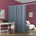 thumbnail image 6 of Sun Zero Miles 100% Blackout Grommet Single Curtain Panel in Purple 40" x 63" Purple, 6 of 8