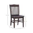 thumbnail image 5 of Linon Halsey Dining Chairs, Set of 2, Brown Finish, 5 of 16