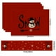 thumbnail image 3 of Manteles Individuales Navideños con Banderines de Mesa, Estampado de Lino | 5 Piezas | Poliéster Multicolor | 180 X 33 Cm | Diseños Navideños | Fácil de Limpiar | Decoración Festiva para La Mesa, 3 of 6