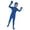 Blue, variant on Girls' Halloween Full Body Jumpsuit with Open Face and Covered Hands Feet for Dance Stage Performance Costume, Stretchy Pink Bodysuit, 1 Pack