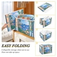 thumbnail image 2 of Yayeee Collapsible Cube Storage Bin with Lid Fabric Closet Decorative Basket with Handles, Sea Window, 2 of 7