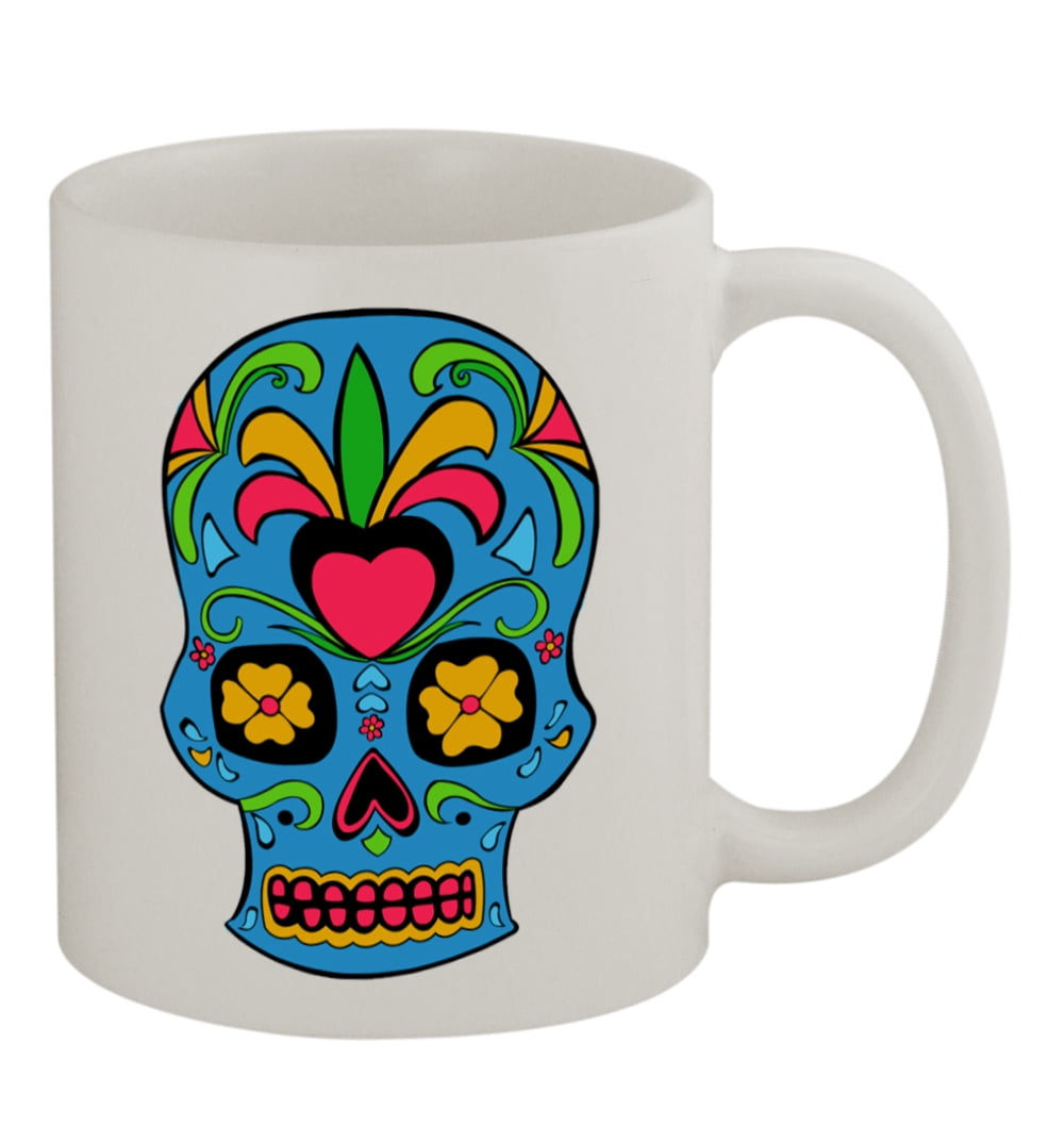 11oz Ceramic Sublimation Coffee Mug Skulls & Roses Coffee Mug