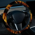 thumbnail image 2 of Halloween Broom 14.5 Inch Printing PVC Leather Steering Wheel Cover Car Wheel Covers Auto Accessories, 2 of 6