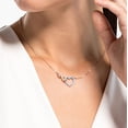 thumbnail image 4 of Collar con colgante de hipérbola de Swarovski con pavé de cristal transparente, 4 of 4