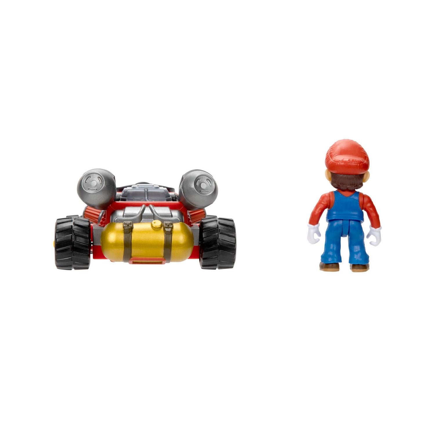 Super Mario Bros Le Film – Figurine 2,5" avec Voiture de course à tirer vers l'arrière - Mario