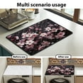 thumbnail image 7 of ZIATUBLES Washing Machine Dust Proof Top Cover Pad Soft Washer and Dryer Top Protector Mat for Home Laundry Room Kitchen, 24 x 19.7 Inch, Cherry Blossom, 7 of 7
