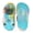 Tie Dye Green, variant on Norty Toddler Kids Boy's & Girl's Fun Slip-On Sandal Slipper Clog Shoes
