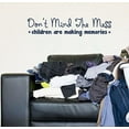 thumbnail image 5 of Children Making Memories Mess Best Vinyl Lettering Quote Family Wall Decals Stickers 23x5-Inch Deep Blue, 5 of 5