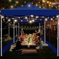 thumbnail image 3 of COBIZI 10x20 Heavy Duty Pop up Canopy with Mosquito Net,Instant Outdoor Shelter Large Canopy Tent for Outside,Gazebo with Mesh Sidewalls for Party,Backyard,Camping,Dark Blue, 3 of 10