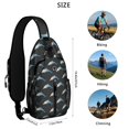 thumbnail image 5 of Crossbody Sling Backpack for Women Men Blue Small Dolphins Shoulder Sling Crossbody Casual Chest Bag for Travel Sports Running Hiking, 5 of 6