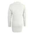 thumbnail image 7 of DHFJKG Sweater Dress For Women Knit Jacquard Slim Fit Crewneck Long Sleeve Sweaters Mini Dress With Pearl Appliques Winter Solid Color Classic Dresses, 7 of 7